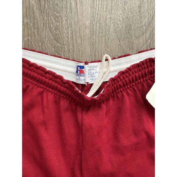 Vintage 90's Russell Athletic Sports Shorts Red Large Deadstock USA Made Rare - Picture 3 of 11
